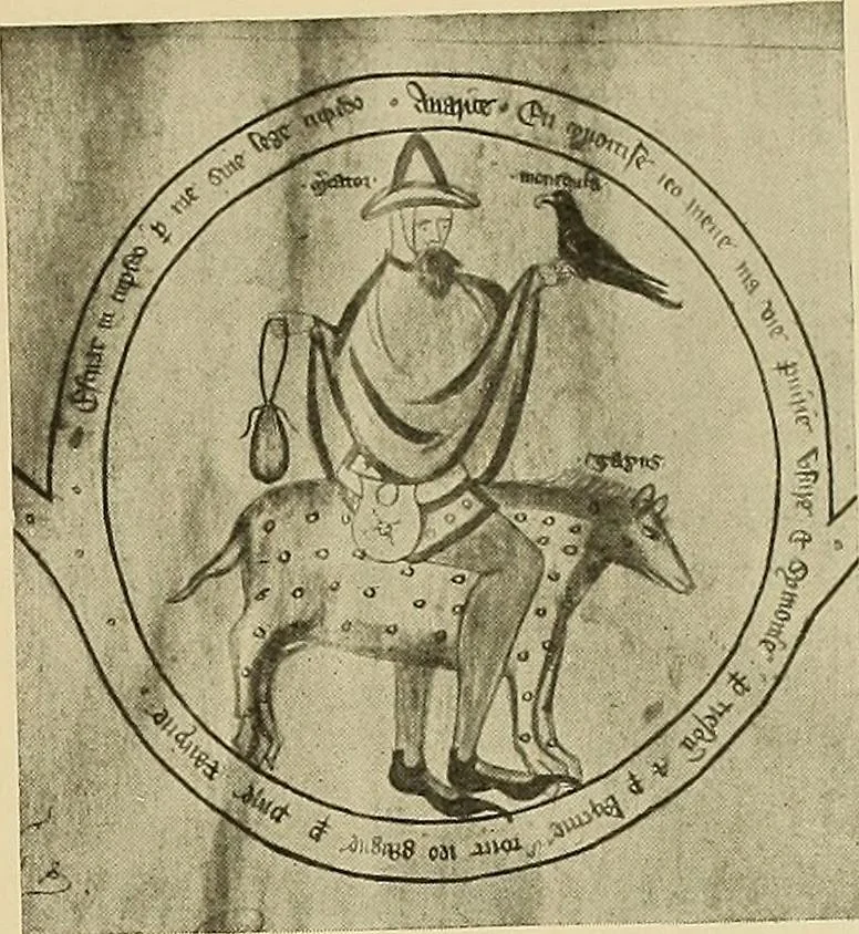 An illustration from L'art religieux de la fin du moyen âge en France; étude sur l'iconographie du moyen âge et sur ses sources d'inspiration;, 1908, leaf 374