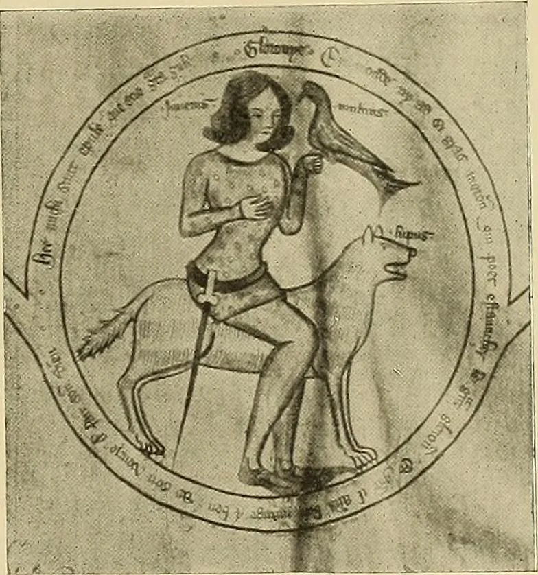 An illustration from L'art religieux de la fin du moyen âge en France; étude sur l'iconographie du moyen âge et sur ses sources d'inspiration;, 1908, leaf 374