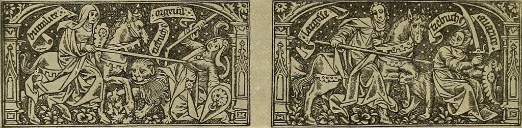 An illustration from L'art religieux de la fin du moyen âge en France; étude sur l'iconographie du moyen âge et sur ses sources d'inspiration;, 1908, leaf 381