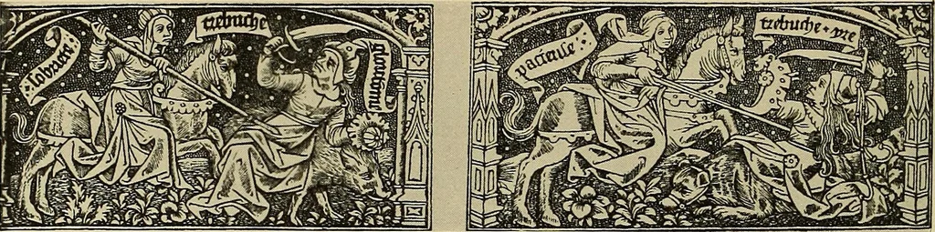 An illustration from L'art religieux de la fin du moyen âge en France; étude sur l'iconographie du moyen âge et sur ses sources d'inspiration;, 1908, leaf 383