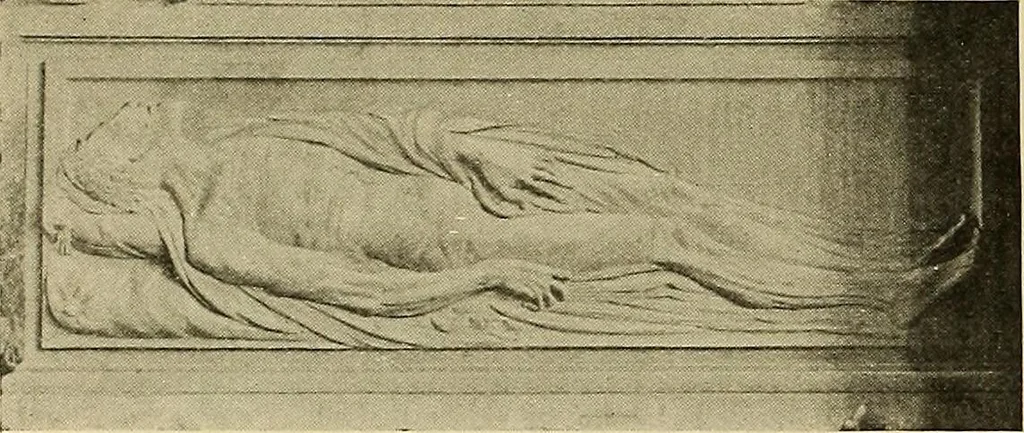 An illustration from L'art religieux de la fin du moyen âge en France; étude sur l'iconographie du moyen âge et sur ses sources d'inspiration;, 1908, leaf 399