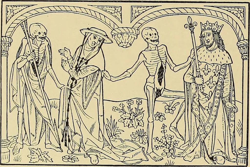 An illustration from L'art religieux de la fin du moyen âge en France; étude sur l'iconographie du moyen âge et sur ses sources d'inspiration;, 1908, leaf 413