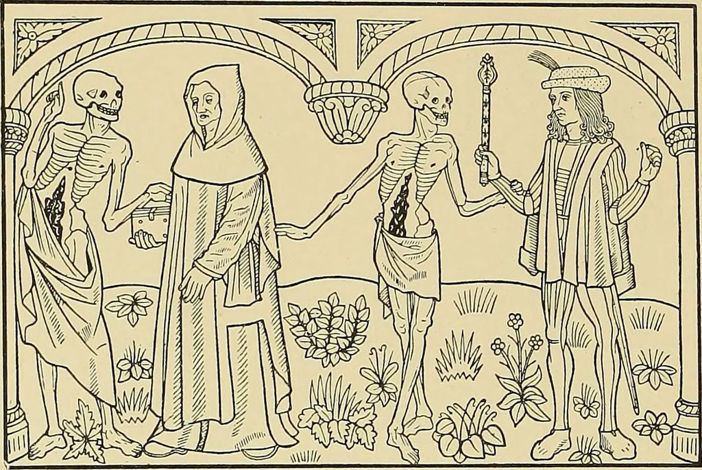 An illustration from L'art religieux de la fin du moyen âge en France; étude sur l'iconographie du moyen âge et sur ses sources d'inspiration;, 1908, leaf 415