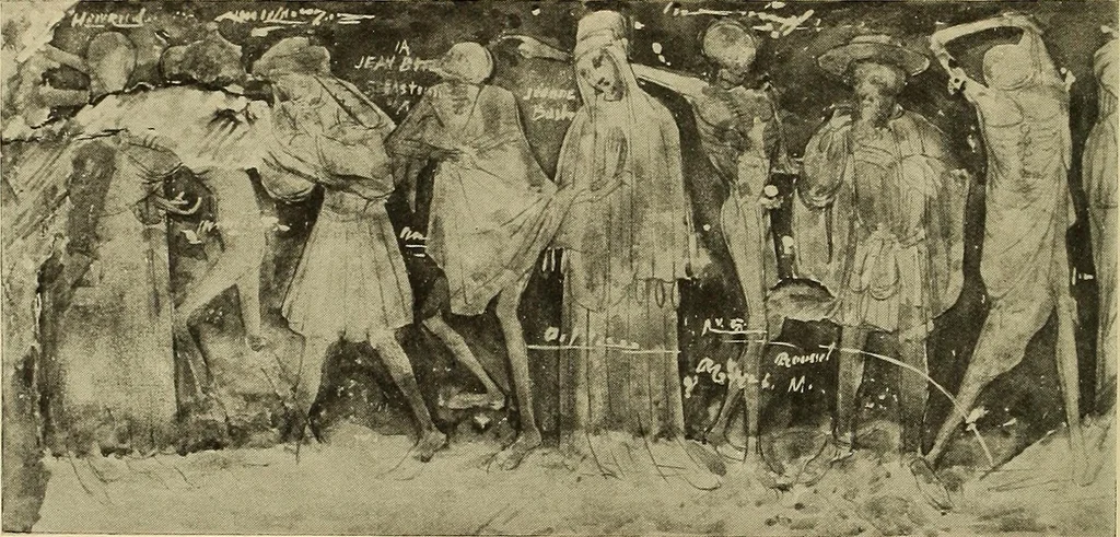 An illustration from L'art religieux de la fin du moyen âge en France; étude sur l'iconographie du moyen âge et sur ses sources d'inspiration;, 1908, leaf 421