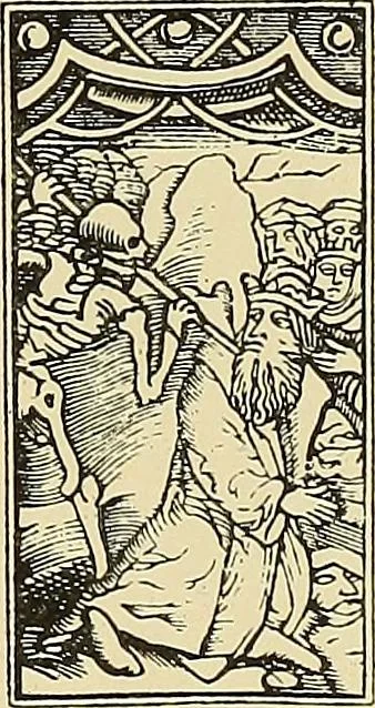 An illustration from L'art religieux de la fin du moyen âge en France; étude sur l'iconographie du moyen âge et sur ses sources d'inspiration;, 1908, leaf 428