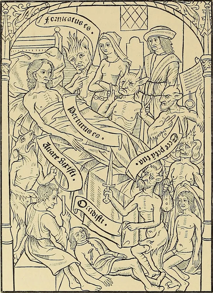 An illustration from L'art religieux de la fin du moyen âge en France; étude sur l'iconographie du moyen âge et sur ses sources d'inspiration;, 1908, leaf 433