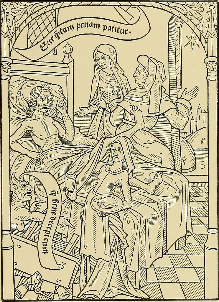 An illustration from L'art religieux de la fin du moyen âge en France; étude sur l'iconographie du moyen âge et sur ses sources d'inspiration;, 1908, leaf 436