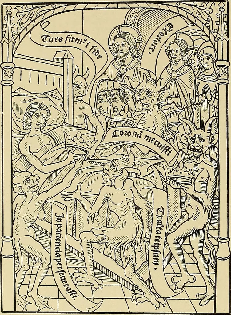An illustration from L'art religieux de la fin du moyen âge en France; étude sur l'iconographie du moyen âge et sur ses sources d'inspiration;, 1908, leaf 437