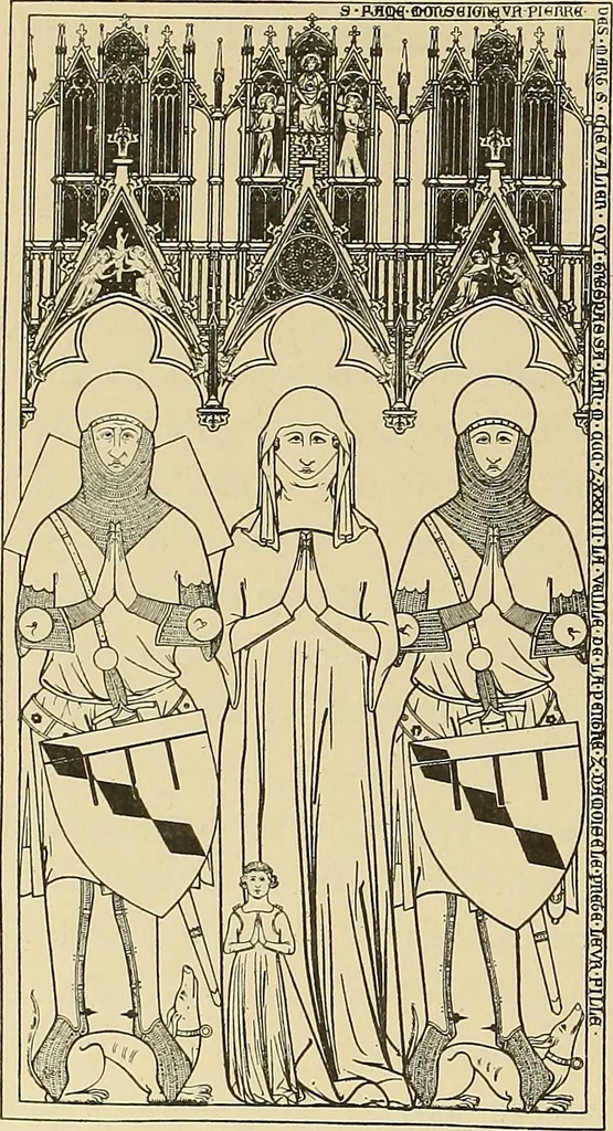 An illustration from L'art religieux de la fin du moyen âge en France; étude sur l'iconographie du moyen âge et sur ses sources d'inspiration;, 1908, leaf 463