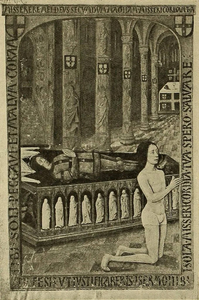 An illustration from L'art religieux de la fin du moyen âge en France; étude sur l'iconographie du moyen âge et sur ses sources d'inspiration;, 1908, leaf 471