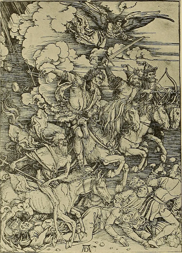 An illustration from L'art religieux de la fin du moyen âge en France; étude sur l'iconographie du moyen âge et sur ses sources d'inspiration;, 1908, leaf 501