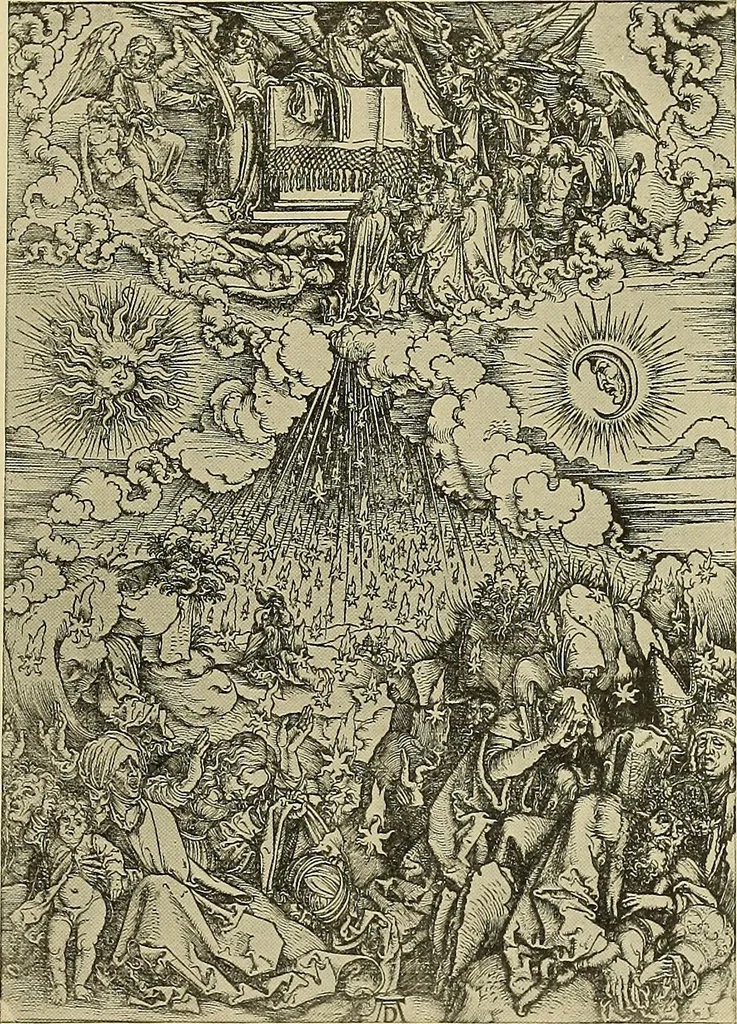 An illustration from L'art religieux de la fin du moyen âge en France; étude sur l'iconographie du moyen âge et sur ses sources d'inspiration;, 1908, leaf 502