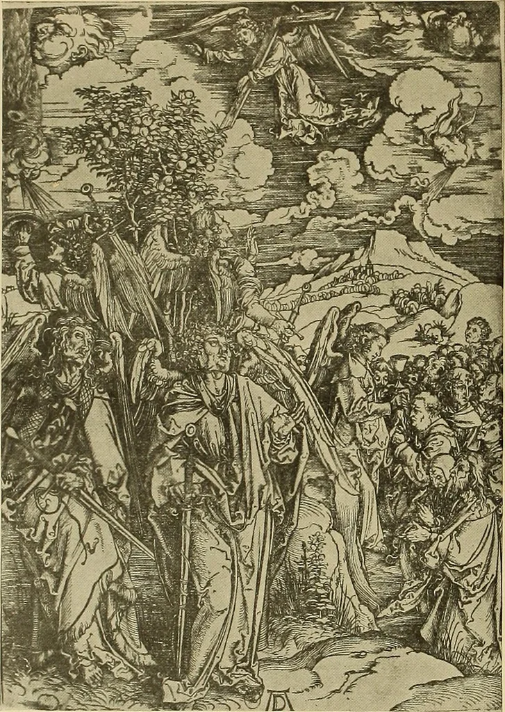 An illustration from L'art religieux de la fin du moyen âge en France; étude sur l'iconographie du moyen âge et sur ses sources d'inspiration;, 1908, leaf 503