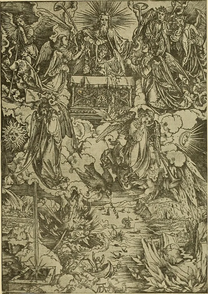 An illustration from L'art religieux de la fin du moyen âge en France; étude sur l'iconographie du moyen âge et sur ses sources d'inspiration;, 1908, leaf 504