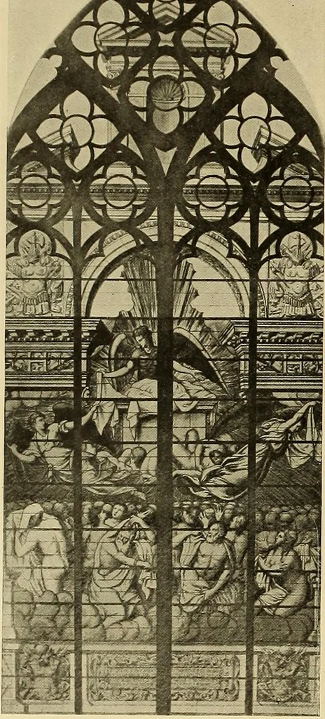 An illustration from L'art religieux de la fin du moyen âge en France; étude sur l'iconographie du moyen âge et sur ses sources d'inspiration;, 1908, leaf 509