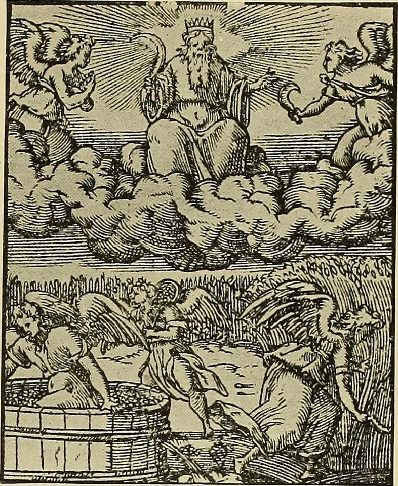An illustration from L'art religieux de la fin du moyen âge en France; étude sur l'iconographie du moyen âge et sur ses sources d'inspiration;, 1908, leaf 514