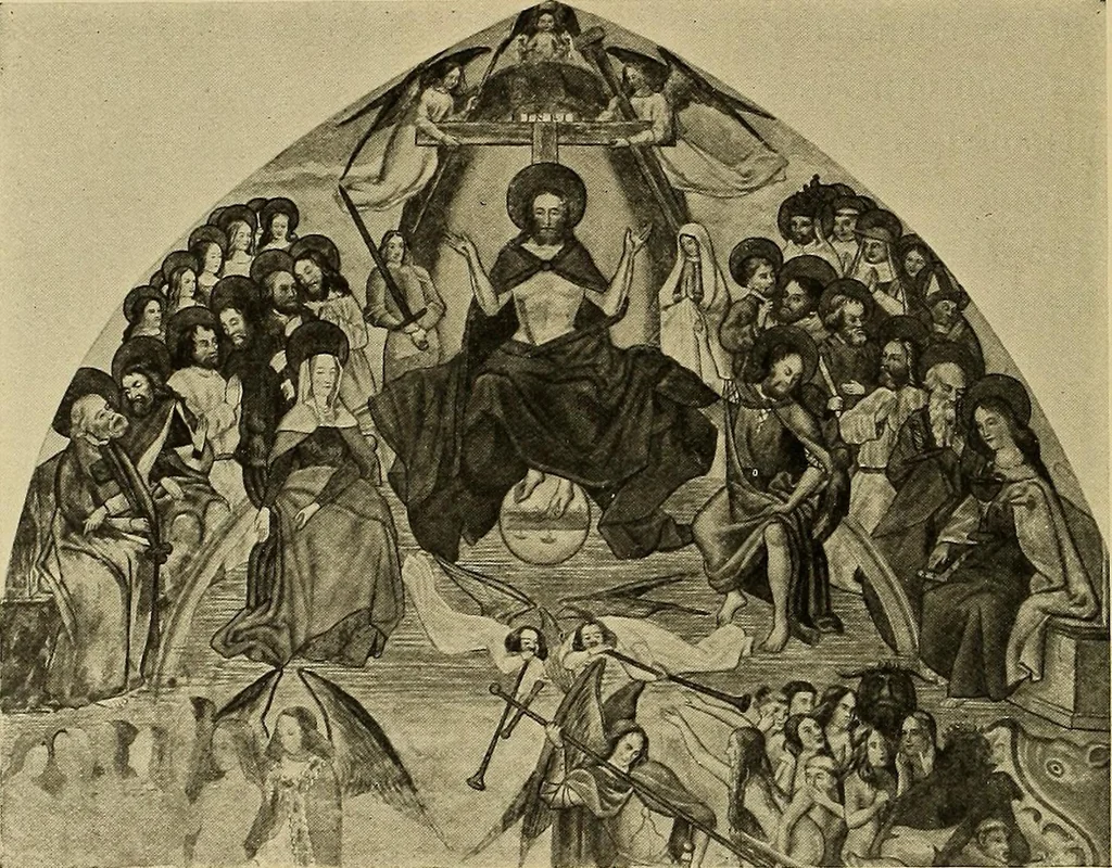 An illustration from L'art religieux de la fin du moyen âge en France; étude sur l'iconographie du moyen âge et sur ses sources d'inspiration;, 1908, leaf 515