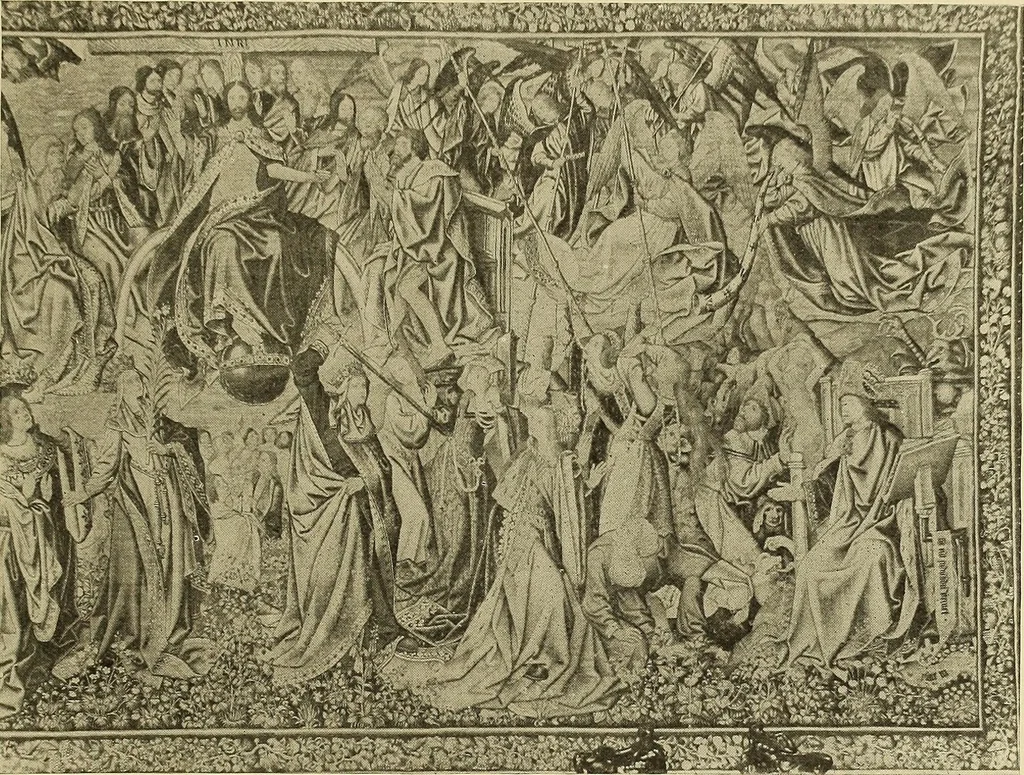 An illustration from L'art religieux de la fin du moyen âge en France; étude sur l'iconographie du moyen âge et sur ses sources d'inspiration;, 1908, leaf 518