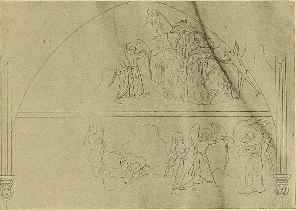 An illustration from L'art religieux de la fin du moyen âge en France; étude sur l'iconographie du moyen âge et sur ses sources d'inspiration;, 1908, leaf 530