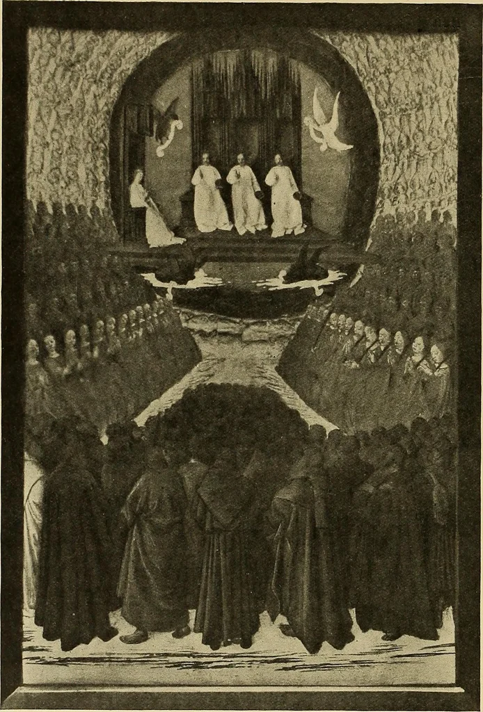 An illustration from L'art religieux de la fin du moyen âge en France; étude sur l'iconographie du moyen âge et sur ses sources d'inspiration;, 1908, leaf 537