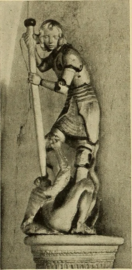 An illustration from L'art religieux de la fin du moyen âge en France; étude sur l'iconographie du moyen âge et sur ses sources d'inspiration;, 1908, leaf 75