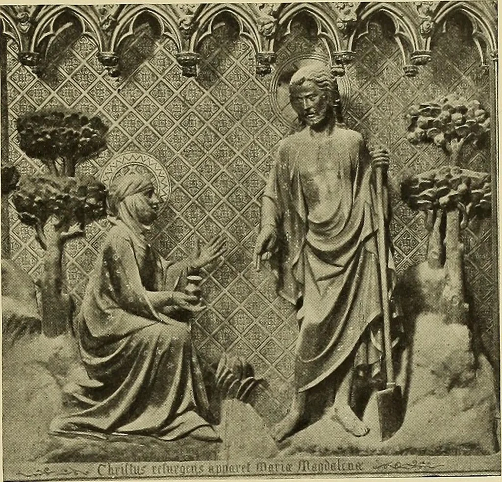 An illustration from L'art religieux de la fin du moyen âge en France; étude sur l'iconographie du moyen âge et sur ses sources d'inspiration;, 1908, leaf 80