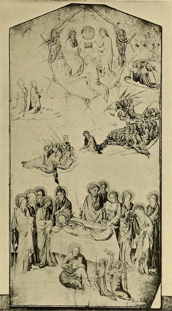 An illustration from L'art religieux de la fin du moyen âge en France; étude sur l'iconographie du moyen âge et sur ses sources d'inspiration;, 1908, leaf 84