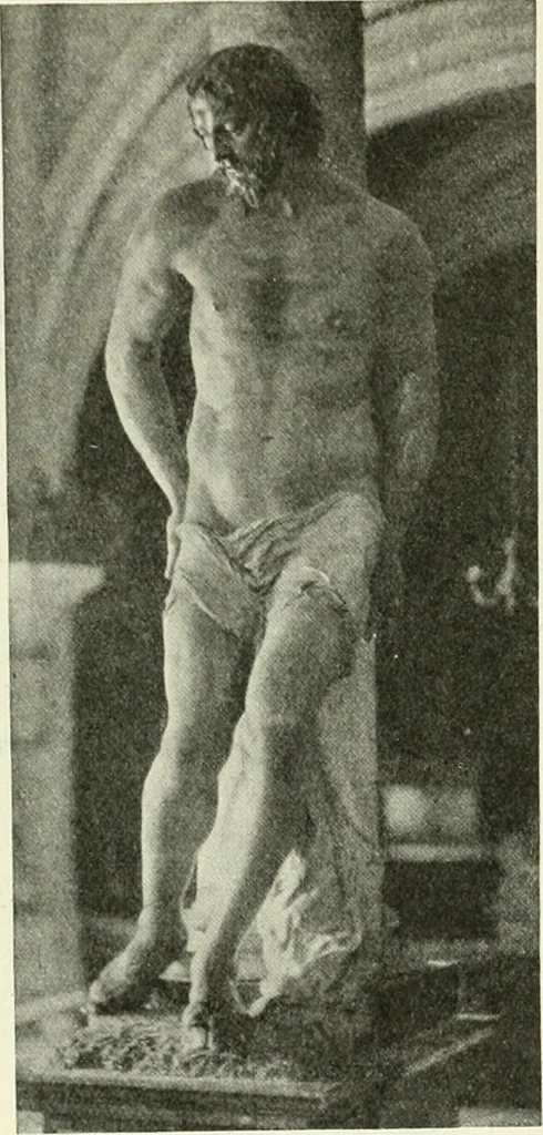 An illustration from L'art religieux de la fin du Moyen Age en France : étude sur l'iconographie du Moyen Age et sur ses sources d'inspiration, 1922, leaf 113