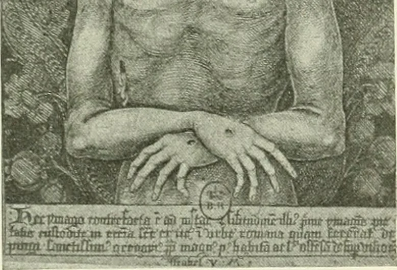 An illustration from L'art religieux de la fin du Moyen Age en France : étude sur l'iconographie du Moyen Age et sur ses sources d'inspiration, 1922, leaf 117
