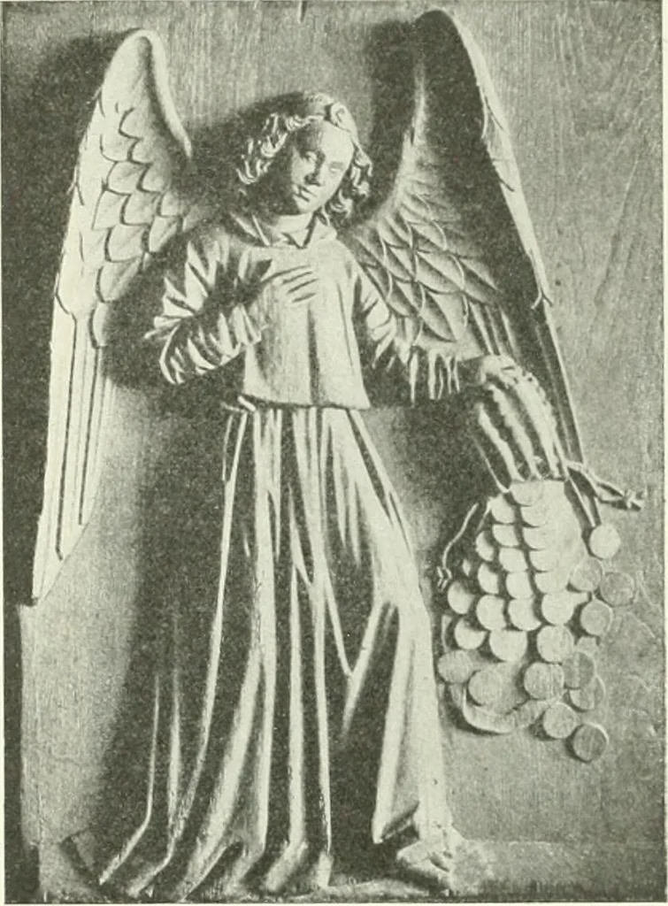 An illustration from L'art religieux de la fin du Moyen Age en France : étude sur l'iconographie du Moyen Age et sur ses sources d'inspiration, 1922, leaf 124