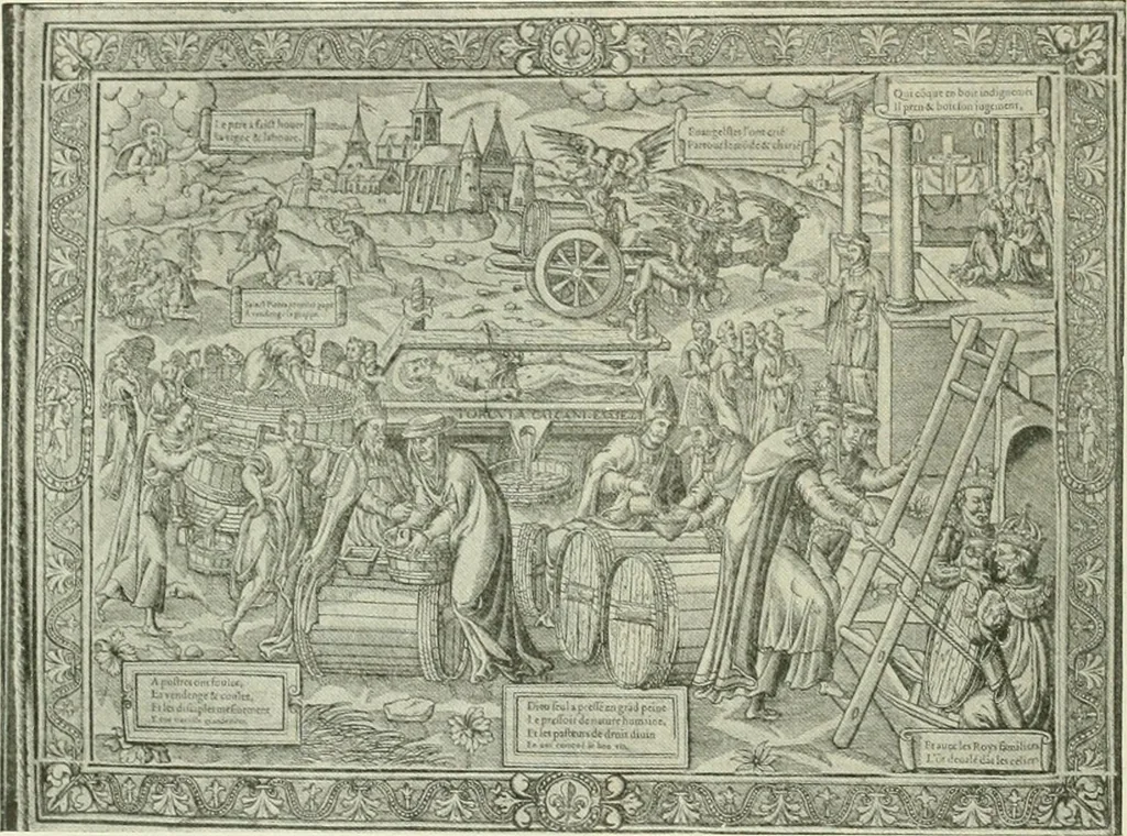 An illustration from L'art religieux de la fin du Moyen Age en France : étude sur l'iconographie du Moyen Age et sur ses sources d'inspiration, 1922, leaf 137