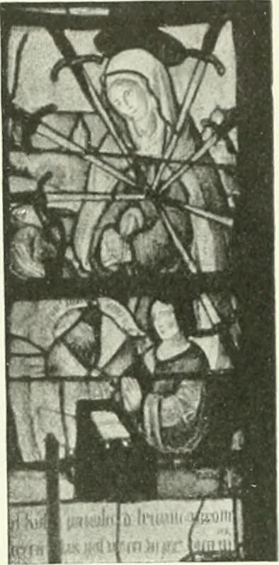 An illustration from L'art religieux de la fin du Moyen Age en France : étude sur l'iconographie du Moyen Age et sur ses sources d'inspiration, 1922, leaf 140