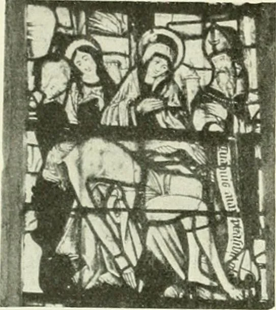 An illustration from L'art religieux de la fin du Moyen Age en France : étude sur l'iconographie du Moyen Age et sur ses sources d'inspiration, 1922, leaf 141