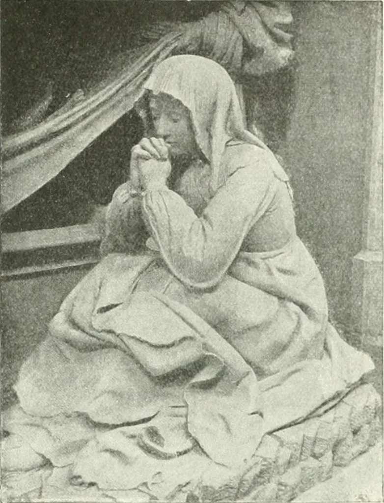 An illustration from L'art religieux de la fin du Moyen Age en France : étude sur l'iconographie du Moyen Age et sur ses sources d'inspiration, 1922, leaf 154