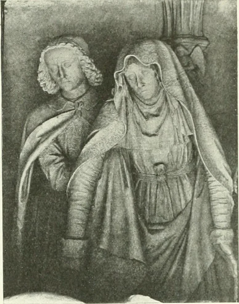 An illustration from L'art religieux de la fin du Moyen Age en France : étude sur l'iconographie du Moyen Age et sur ses sources d'inspiration, 1922, leaf 156