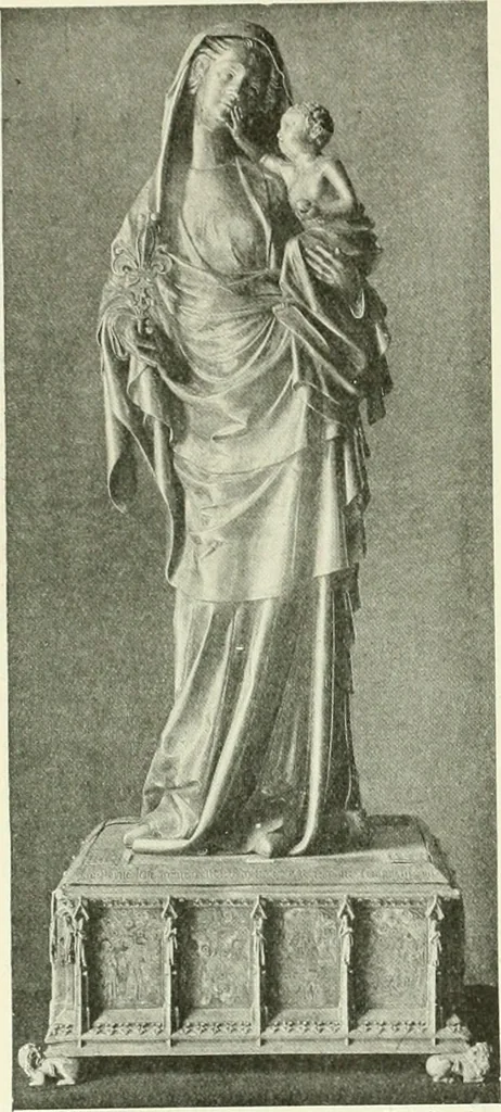 An illustration from L'art religieux de la fin du Moyen Age en France : étude sur l'iconographie du Moyen Age et sur ses sources d'inspiration, 1922, leaf 163