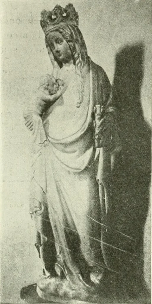 An illustration from L'art religieux de la fin du Moyen Age en France : étude sur l'iconographie du Moyen Age et sur ses sources d'inspiration, 1922, leaf 165