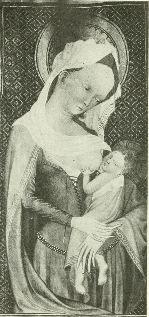 An illustration from L'art religieux de la fin du Moyen Age en France : étude sur l'iconographie du Moyen Age et sur ses sources d'inspiration, 1922, leaf 166