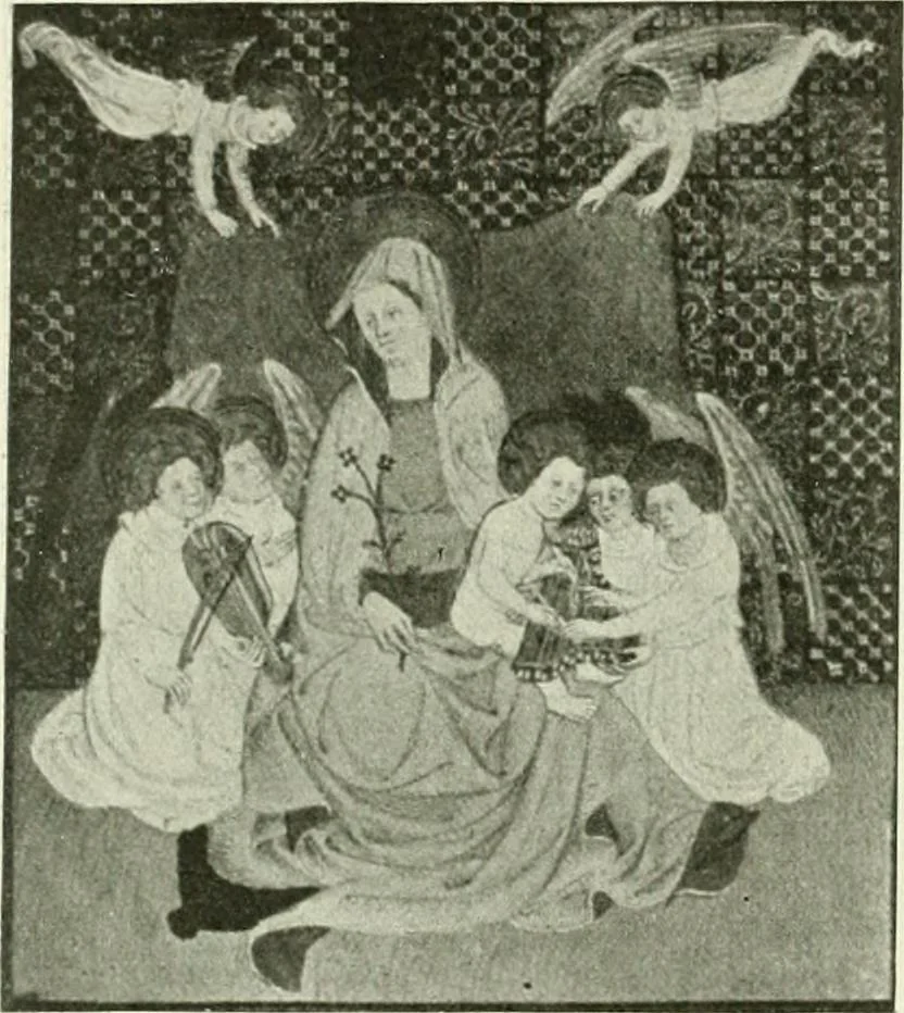 An illustration from L'art religieux de la fin du Moyen Age en France : étude sur l'iconographie du Moyen Age et sur ses sources d'inspiration, 1922, leaf 169