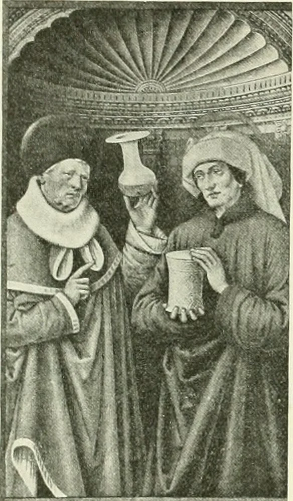An illustration from L'art religieux de la fin du Moyen Age en France : étude sur l'iconographie du Moyen Age et sur ses sources d'inspiration, 1922, leaf 175