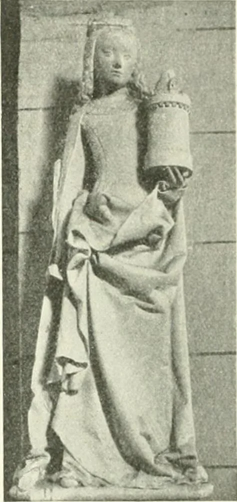 An illustration from L'art religieux de la fin du Moyen Age en France : étude sur l'iconographie du Moyen Age et sur ses sources d'inspiration, 1922, leaf 204