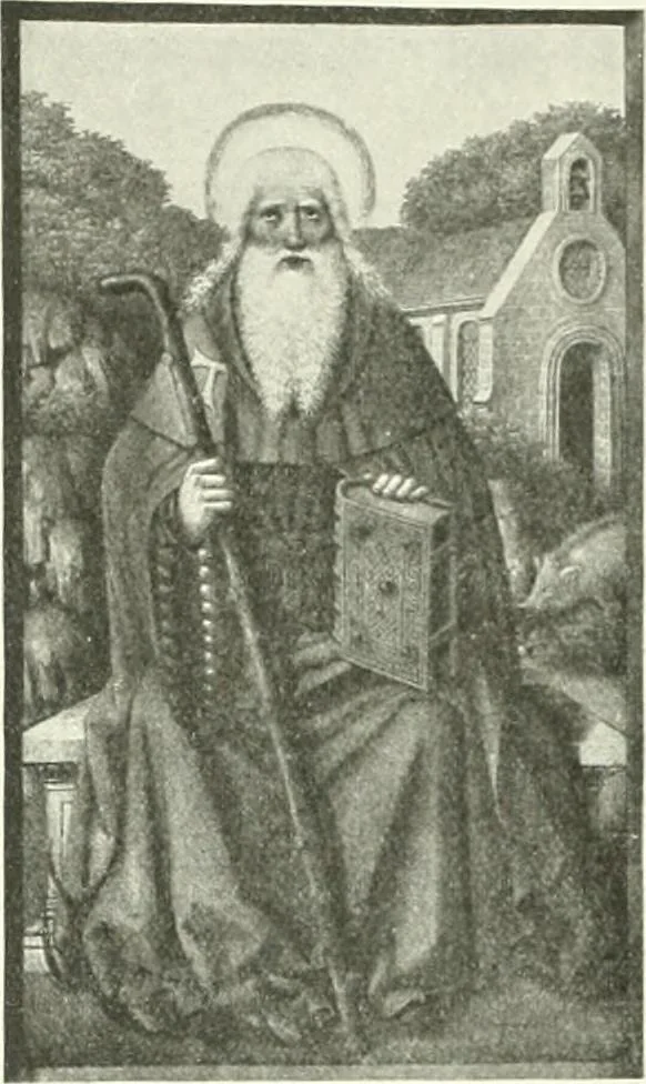 An illustration from L'art religieux de la fin du Moyen Age en France : étude sur l'iconographie du Moyen Age et sur ses sources d'inspiration, 1922, leaf 210