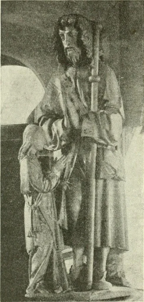 An illustration from L'art religieux de la fin du Moyen Age en France : étude sur l'iconographie du Moyen Age et sur ses sources d'inspiration, 1922, leaf 211