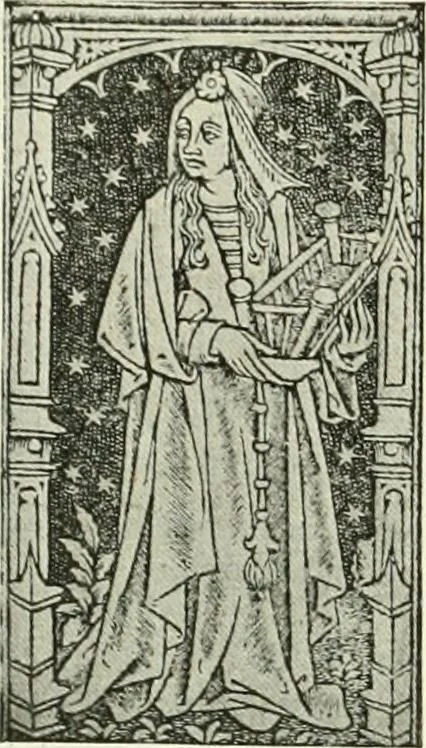 An illustration from L'art religieux de la fin du Moyen Age en France : étude sur l'iconographie du Moyen Age et sur ses sources d'inspiration, 1922, leaf 289