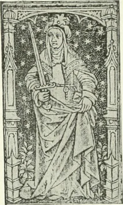 An illustration from L'art religieux de la fin du Moyen Age en France : étude sur l'iconographie du Moyen Age et sur ses sources d'inspiration, 1922, leaf 290