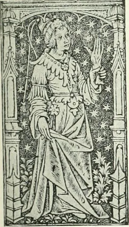 An illustration from L'art religieux de la fin du Moyen Age en France : étude sur l'iconographie du Moyen Age et sur ses sources d'inspiration, 1922, leaf 290