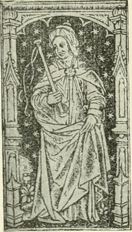 An illustration from L'art religieux de la fin du Moyen Age en France : étude sur l'iconographie du Moyen Age et sur ses sources d'inspiration, 1922, leaf 291