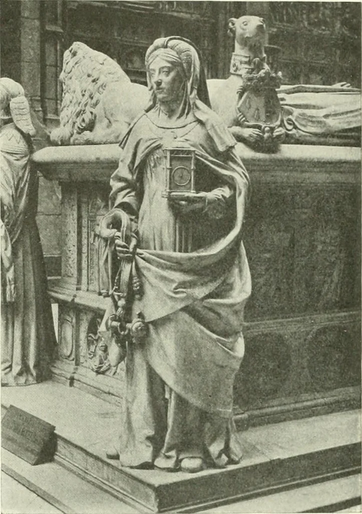 An illustration from L'art religieux de la fin du Moyen Age en France : étude sur l'iconographie du Moyen Age et sur ses sources d'inspiration, 1922, leaf 340