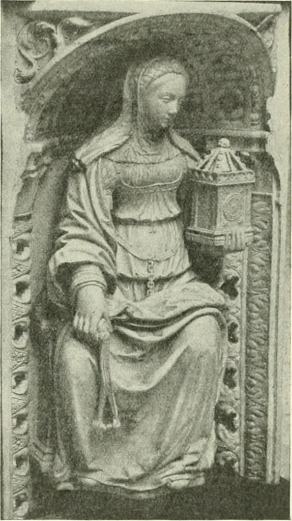 An illustration from L'art religieux de la fin du Moyen Age en France : étude sur l'iconographie du Moyen Age et sur ses sources d'inspiration, 1922, leaf 342