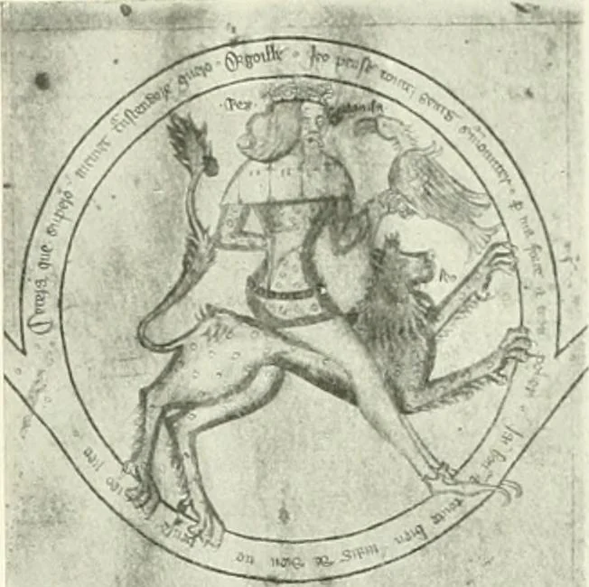 An illustration from L'art religieux de la fin du Moyen Age en France : étude sur l'iconographie du Moyen Age et sur ses sources d'inspiration, 1922, leaf 346